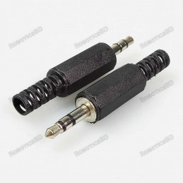 Audio Jack 3.5mm 3 Poles Stereo Male Plug Solder Connector Robotics Bangladesh