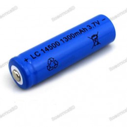 14500 Rechargeable Lithium Battery 1300mah 3.