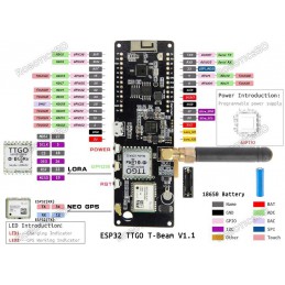 TTGO Meshtastic T-Beam V1.1 ESP32 WiFi Bluetooth GPS with OLED Robotics Bangladesh
