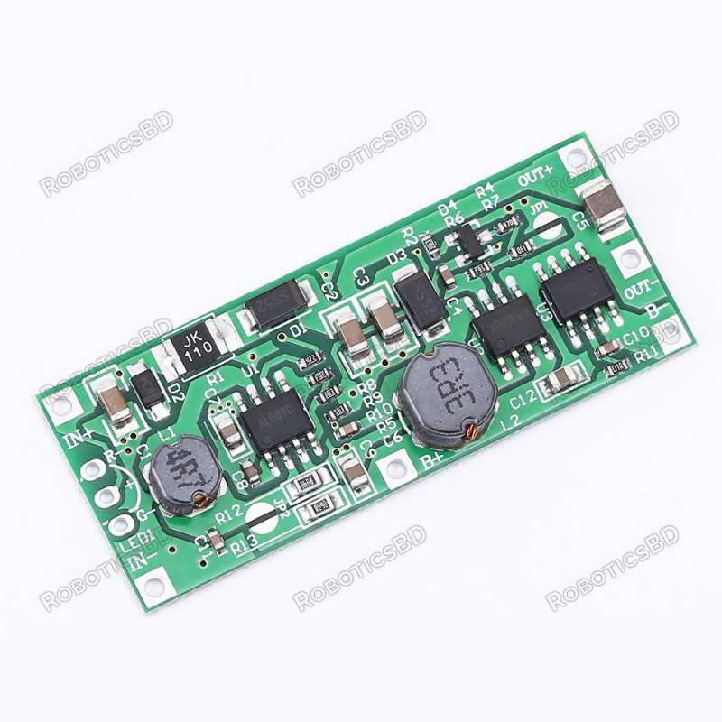 DC 9V Charging Step Up Booster Module for 18650 Lithium Battery UPS Voltage Converter Protection Robotics Bangladesh DC 9V Charging Step Up Booster Module for 18650 Lithium Battery UPS Voltage Converter Protection Robotics Bangladesh