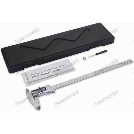 Digital Slide Caliper 12 inch/300 mm Measuring Tool Hardened Stainless Steel Robotics Bangladesh