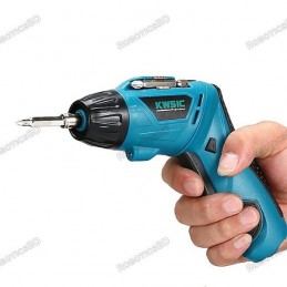 KWSIC Folding Cordless Electric Drill Screwdriver Power Drill with 45 Bits Tool Set Robotics Bangladesh