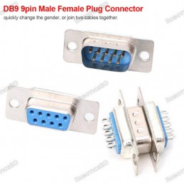 DB-9/ DE-9 Connector, DB9 RS232 (Pair) Robotics Bangladesh