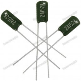 1.5nF 100V Non-Polar Polyester Capacitor (pack of 5) Robotics Bangladesh
