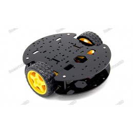 Smart Robot Chassis Kit Black 2WD Robotics Bangladesh