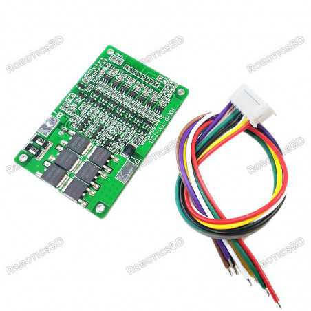 7S 24V 20A Balancing Li-ion 18650 BMS Protection Board Robotics Bangladesh