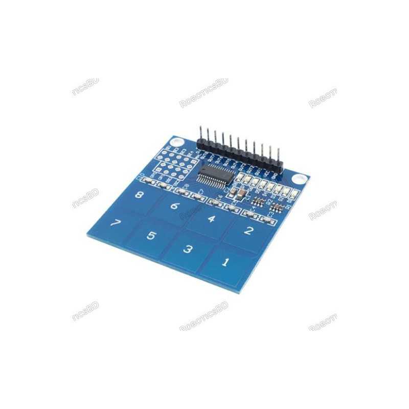 TTP229 8 Channel Digital Capacitive Switch Touch Sensor Module for Arduino Robotics Bangladesh TTP229 8 Channel Digital Capacitive Switch Touch Sensor Module for Arduino Robotics Bangladesh