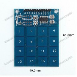 Arduino TTP229 16 Channel Digital Capacitive Switch Touch Sensor Module GM Robotics Bangladesh