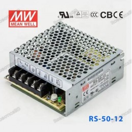 12V DC Switching Power Supply Mean Well RS-50-12 Robotics Bangladesh