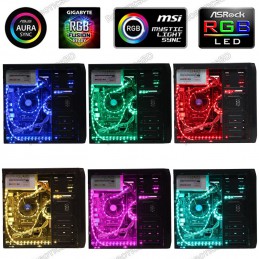 5050 12V RGB LED Strip For Computer Case 5x.