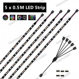 5050 12V RGB LED Strip For Computer Case 5x.