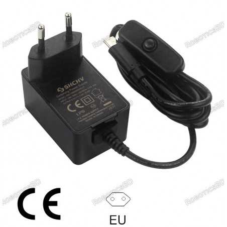 Raspberry Pi 4 Power Supply 5V 3A USB Type C Robotics Bangladesh