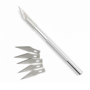 Metal Scalpel Hobby Cutter: Engraving Crafting Tool (6 Blades) Robotics Bangladesh