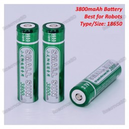 SMALL SUN 3800mAh High Capacity Battery 18650 Robotics Bangladesh