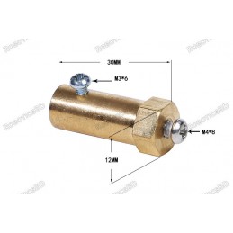 4mm Hex coupling for Robot Smart Car Wheel 30mm Length Robotics Bangladesh