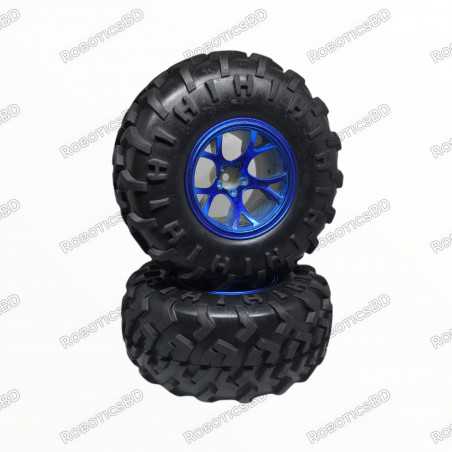 Off-Road Wheels - 130x60mm (Pair) Robotics Bangladesh