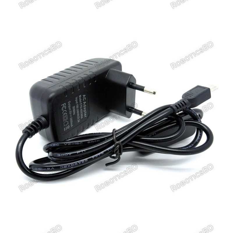 Raspberry Pi Power Adapter with Switch Micro USB Robotics Bangladesh Raspberry Pi Power Adapter with Switch Micro USB Robotics Bangladesh