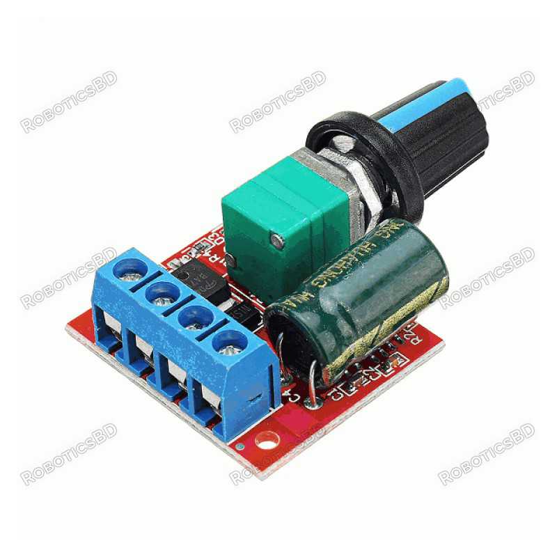 DC-5V-35V 5A PWM Motor Speed Controller Robotics Bangladesh DC-5V-35V 5A PWM Motor Speed Controller Robotics Bangladesh