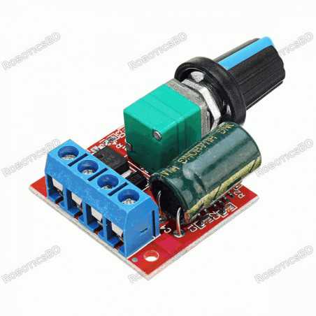 DC-5V-35V 5A PWM Motor Speed Controller Robotics Bangladesh