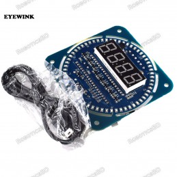 DS1302 Rotating LED Display Alarm Electronic Clock Module LED Temperature Display Robotics Bangladesh