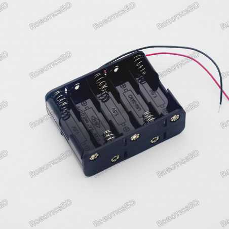 10 X 1.5V AA Back to Back Plastic Battery Holder with Wire Robotics Bangladesh