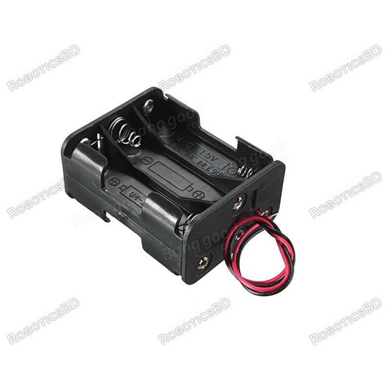 6 x AA Battery Holder Box (Back-to-Back) Robotics Bangladesh 6 x AA Battery Holder Box (Back-to-Back) Robotics Bangladesh