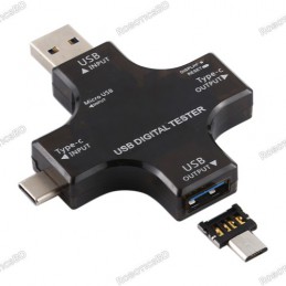 Multifunctional 2 in 1 Type C USB Tester Color Screen Robotics Bangladesh