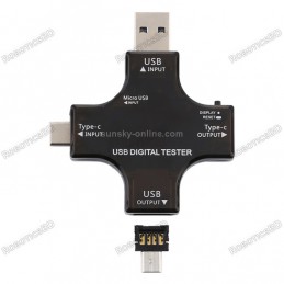 Multifunctional 2 in 1 Type C USB Tester Color Screen Robotics Bangladesh