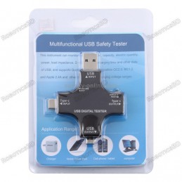 Multifunctional 2 in 1 Type C USB Tester Color Screen Robotics Bangladesh
