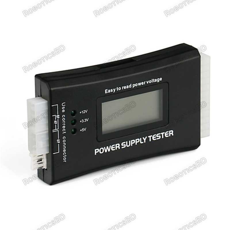 Digital LCD Power Supply Tester for PC ATX/BTX/ITX 4Pin SATA HDD Robotics Bangladesh Digital LCD Power Supply Tester for PC ATX/BTX/ITX 4Pin SATA HDD Robotics Bangladesh