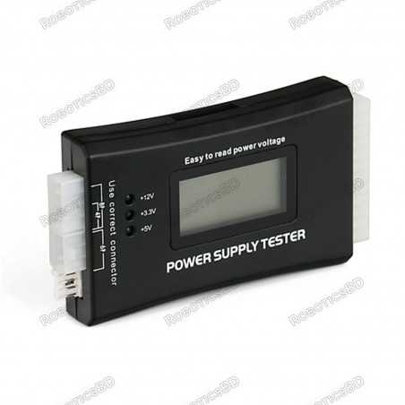 Digital LCD Power Supply Tester for PC ATX/BTX/ITX 4Pin SATA HDD Robotics Bangladesh