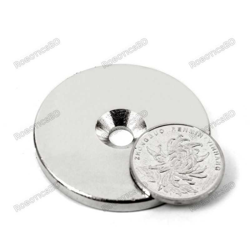 Neodymium Countersunk Ring Magnet 48X4. Neodymium Countersunk Ring Magnet 48X4.