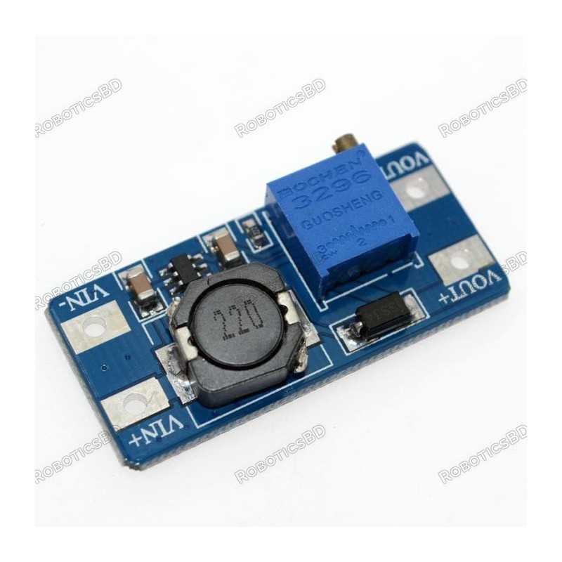MT3608 2A Max DC-DC Step Up Booster Power Module Robotics Bangladesh MT3608 2A Max DC-DC Step Up Booster Power Module Robotics Bangladesh