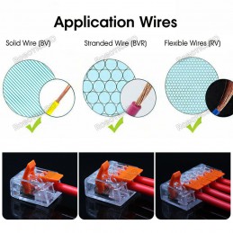 Wago 221 Compatible Electrical Connectors Wire Block Clamp Terminal Robotics Bangladesh