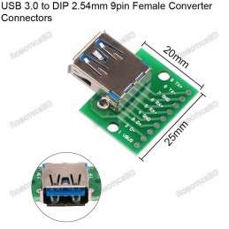 USB3.0 Type A Female to Breadboard & PCB 2.