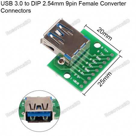 USB3.0 Type A Female to Breadboard & PCB 2.