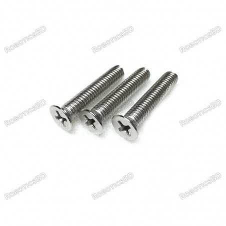 M3x20 Flat head Screw (Pack of 5) Robotics Bangladesh