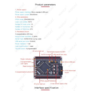 Altera Cyclone IV FPGA EP4CE6E22C8N EP4CE6 Development Board Robotics Bangladesh