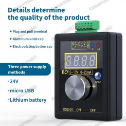 Digital 4-20mA 0-10V Voltage Signal Generator 0-20mA Current Transmitter Loop Simulator Robotics Bangladesh