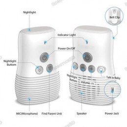 Wireless Baby Sound Monitor Two-way Intercom Night light Robotics Bangladesh