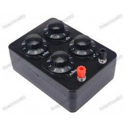 0-9999 Ohm Simple Resistance Box Precision Variable Decade Resistor Instrument PT-100 Simulator Robotics Bangladesh