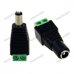 Barrel Connector (Male-Female Pair) Robotics Bangladesh