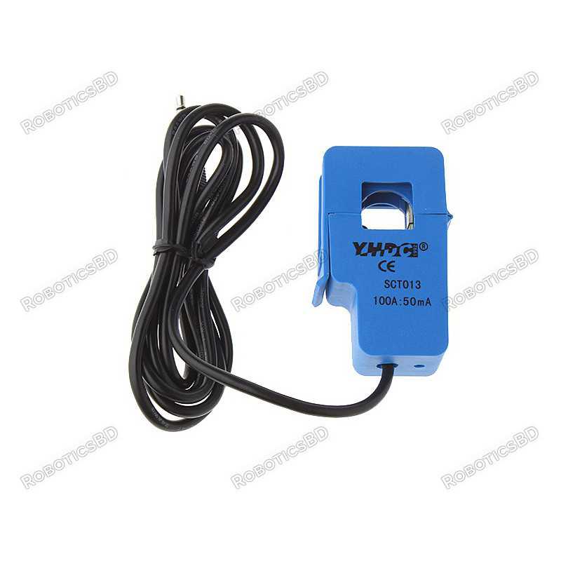 Non-invasive AC current Sensor Split Core Current Transformer SCT-013-050 50A Robotics Bangladesh Non-invasive AC current Sensor Split Core Current Transformer SCT-013-050 50A Robotics Bangladesh
