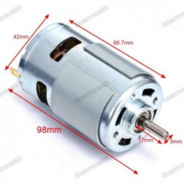 775 DC 12V 18000RPM Ball Bearing Large Torque High Power Low Noise DC Motor Original (Imported) Robotics Bangladesh