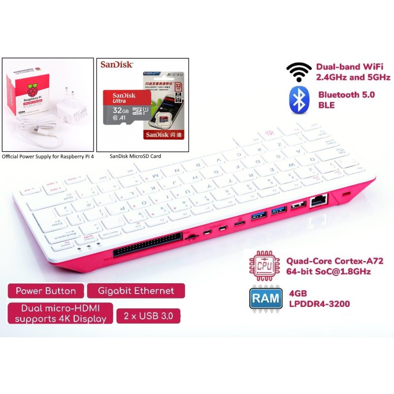 Raspberry Pi 400 4GB RAM Complete Set Robotics Bangladesh