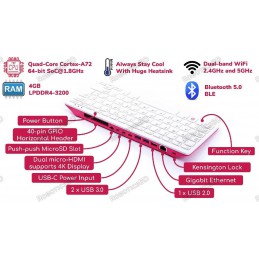 Raspberry Pi 400 4GB RAM Complete Set Robotics Bangladesh