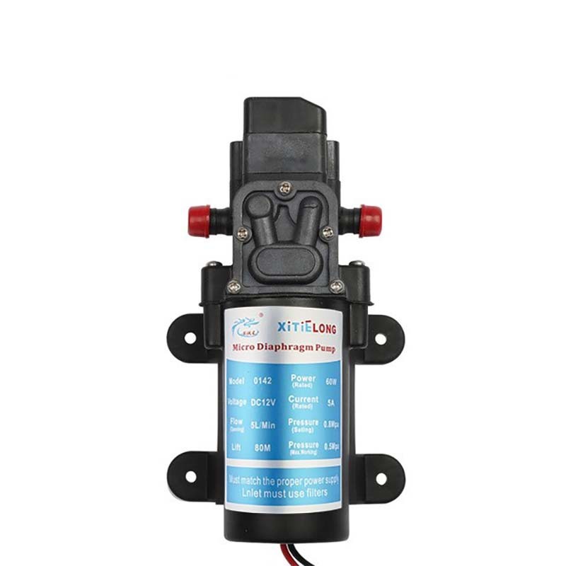 DC 12V 60W High Pressure Micro Diaphragm Water Pump Automatic Switch 5L/min Range 8m Water Pump Robotics Bangladesh