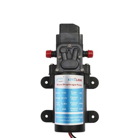 DC 12V 60W High Pressure Micro Diaphragm Water Pump Automatic Switch 5L/min Range 8m Water Pump Robotics Bangladesh