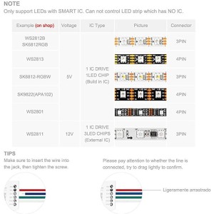 SP108E LED Wifi Magic Controller WS2812B WS2813 LED Strip Light Smart APP Wireless Control Max 2048 Pixels Robotics Bangladesh
