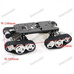TS-400 4WD Metal Crawler Tank Chassis Robotics Bangladesh